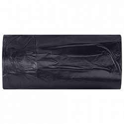 Мешки для мусора 60л черные в рулоне 50 штук особо прочные, ПВД 30 мкм, 60x90см, LAIMA, 702656