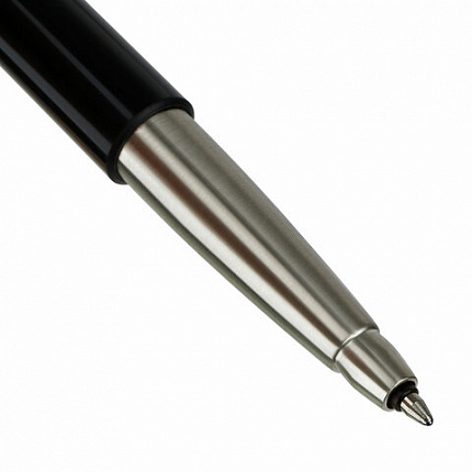 Ручка-роллер PARKER "Vector Black", корпус черный лак, детали из нержавеющей стали, синяя, S0319630