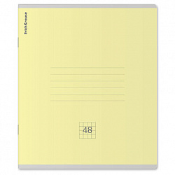 Тетрадь А5, 48 л., скоба, клетка, обложка картон, ERICH KRAUSE "КЛАССИКА", микс в спайке, 56099