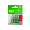 Батарейки КОМПЛЕКТ 4 шт., GP Super G-Tech, AAA (LR03,24А), алкалиновые, мизинчиковые, ПРОМО 3+1, 24A3/1-2CR4