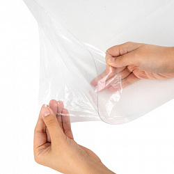 Коврик защитный напольный BRABIX, эконом, ПЭТ, 100х120 см, глянец, 0,5 мм, рулон в коробе, 701979