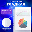 Папки-файлы перфорированные А4 BRAUBERG "PREMIUM", комплект 100 шт., гладкие, "Яблоко", 35 мкм, 221710