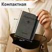 Обложка для паспорта и документов с защитой от считывания, 9 карманов, резинка, экокожа, графитовая, BRAUBERG, 238753
