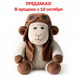 Подарок новогодний ЛЁТЧИК "Мягкая игрушка-символ 2027 года", НАБОР конфет 800 г, WELDAY (ВЭЛДЭЙ), 881404