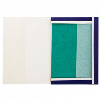 Бумага копировальная (копирка) 5 цветов х 10 листов (синяя белая красная желтая зеленая), BRAUBERG ART, 112405