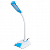 Настольная лампа / светильник SONNEN OU-146, на подставке, светодиодная, 4 Вт, белый/синий, 236671