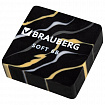 Ластик BRAUBERG "MARBLE", 34х34х11 мм, квадратный, экологичный ПВХ, ассорти, 272726