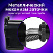 Точилка механическая BRAUBERG "JET", металлический механизм, корпус черный, 229566