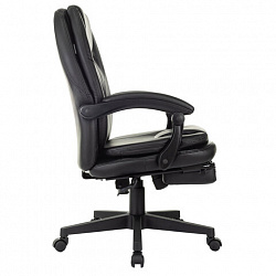 Кресло офисное CH-868N-BF, синхромеханизм, подставка для ног, экокожа, черное, 2018358