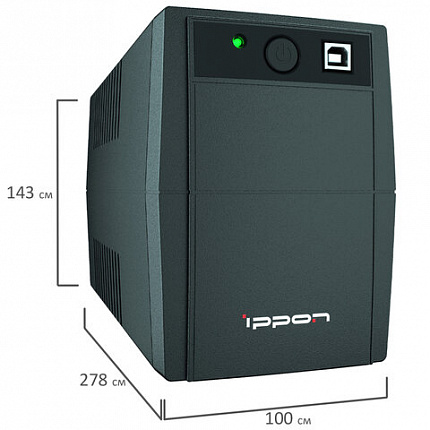 Источник бесперебойного питания IPPON Back Basic 650S Euro, 650VA (360 W), 3 евророзетки, 1373874