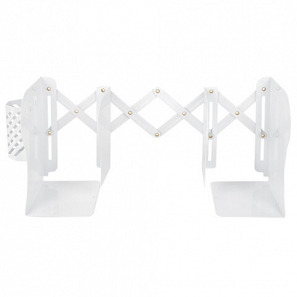 Подставка-держатель для книг и учебников BRAUBERG, с органайзером, раздвижная, металлическая, 238066