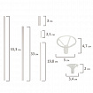 Подставка для 7 воздушных шаров, высота 70 см, пластик, BRAUBERG KIDS, 591905
