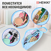 Пенал-косметичка HEIKKI (ХЕЙКИ) с ручкой, 1 отделение, стеганый полиэстер, 21х8х5 см, голубой, 273607