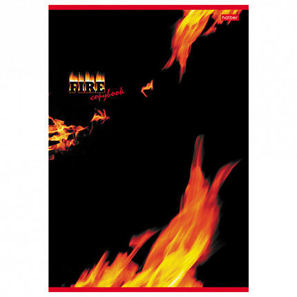 Тетрадь А4, 48 л., HATBER, скоба, клетка, выборочный лак, "СТИХИИ ПРИРОДЫ" (микс), 012804, 48Т4вмB3