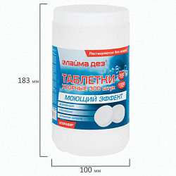 Средство дезинфицирующее с моющим эффектом, таблетки хлорные 300 шт., 1 кг, банка, ЛАЙМАДЕЗ, 609419