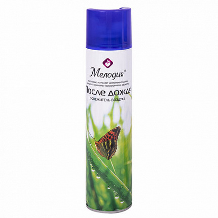 Освежитель воздуха аэрозольный 300 мл МЕЛОДИЯ "ПОСЛЕ ДОЖДЯ", 601905