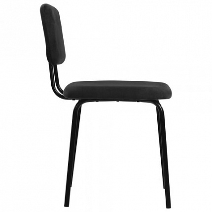 Стулья BRABIX "Dream CF-090", КОМПЛЕКТ 4 шт., черный каркас, ткань черная, 533243
