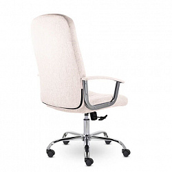 Кресло офисное "Бостон", CH-277, хром, ткань, бежевый (M-11)