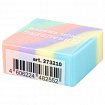 Ластик "PASTEL", 34х34х14 мм, квадратный, ассорти, ЭКО ПВХ, BRAUBERG, 273210