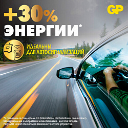 Батарейки литиевые GP Lithium CR2032 "таблетки, дисковые, кнопочные" КОМПЛЕКТ 20 шт., блистер, CR2032-2CRU20