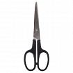 Ножницы BRAUBERG "Standard" 160 мм, черные, классической формы, 2-х сторонняя заточка, 237095