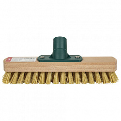 Щетка для уборки шробер (скраббер) ширина 23 см, щетина 2,5 см, деревянная, крепление еврорезьба, YORK, 300