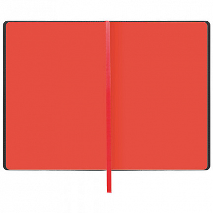 Блокнот А5 (148x218 мм), BRAUBERG "Metropolis Mix", под кожу, 80 л., в точку, черный, 113314