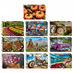 Пазл картонный 500 элементов, АССОРТИ, поле 50х34,5 см, STEP PUZZLE