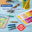 Пастель масляная восковые мелки утолщенные 48 цвета с точилкой, держателем и стеком, BRAUBERG PREMIUM, 272714
