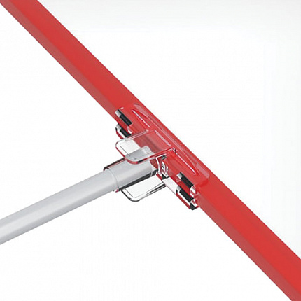 Держатель рамки POS, Т-образный, для сборки напольной стойки, для трубок диаметром 9 мм, 290265