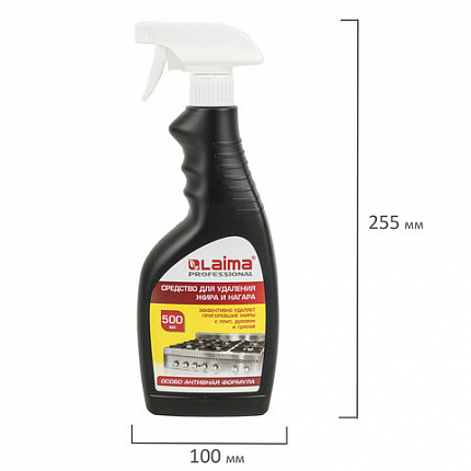 Средство для чистки плит, духовок, грилей от жира/нагара 500 мл, АНТИЖИР LAIMA, распылитель, 601613