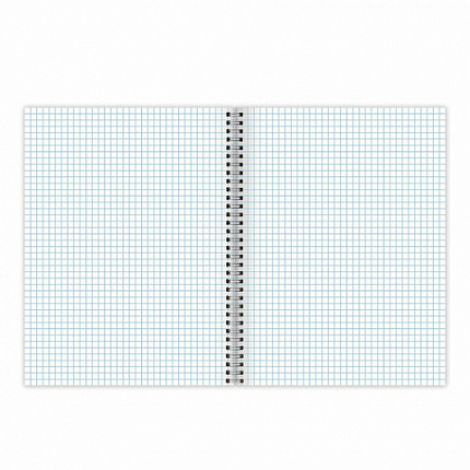 Тетрадь А4, 96 л., BRAUBERG, гребень, клетка, глянцевый лак, "Dark", 404060