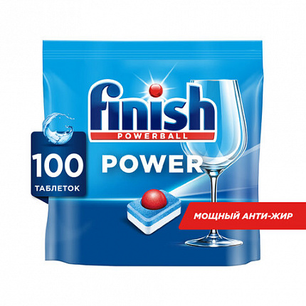 Таблетки для посудомоечных машин 100 шт., FINISH "All in 1", 95989, 3065326