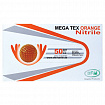 Перчатки нитриловые сверхпрочные с текстурой SFM MEGA TEX ORANGE, Германия, 25 пар (50 штук), размер M (средний), 4036534913208