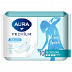 Прокладки женские гигиенические 10 шт., AURA Premium NORMAL, 13121