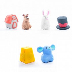 Игрушка-антистресс "ШЛЯПА, СЫР, ДОМИК" 6 см, ассорти 3 вида, дисплей, JOLLY JOT (ДЖОЛЛИ ДЖОТ), 665767