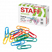 Скрепки STAFF "Manager", 28 мм, цветные, 100 шт., в картонной коробке, 226821