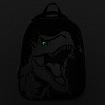 Ранец BRAUBERG SHINY, 2 отделения, с брелоком, "Разъяренный динозавр", СВЕТЯЩИЙСЯ РИСУНОК, 38х28х14 см, 273143
