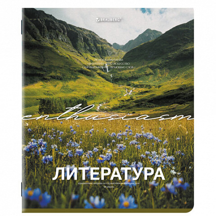 Тетради предметные, КОМПЛЕКТ 13 ПРЕДМЕТОВ, 48 л., обложка картон, BRAUBERG "КЛАССИКА ПРИРОДА", 405165