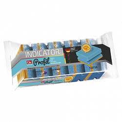 Губки для посуды 95х65х45 мм, КОМПЛЕКТ 5 шт., поролон/абразив, ПРОФИЛЬНЫЕ, ИНДИКАТОР ЗАМЕНЫ, GRIFON, 910-038