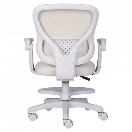 Кресло детское с подставкой для ног BRABIX "Sky MG-206", велюр, бежевое, 533156