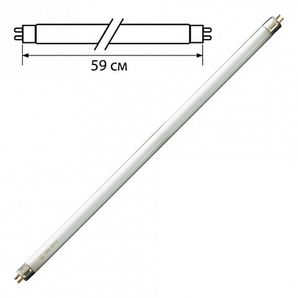 Лампа люминесцентная OSRAM L18/640, 18 Вт, цоколь G13, в виде трубки, длина 59 см, хол. белый свет