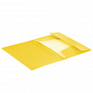 Папка на резинках BRAUBERG "Office", желтая, до 300 листов, 500 мкм, 228082