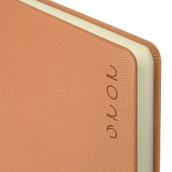 Ежедневник датированный 2026, А5, 138х213 мм, BRAUBERG "Essential", под кожу, держатель, бежевый, 117396