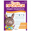Прописи "Умные прописи ПИШЕМ ПРАВИЛЬНО", 6+, КОМПЛЕКТ 4 шт., 64 стр., 160x215 мм, ПРОСВЕЩЕНИЕ, 0417-01, 90-0417-01