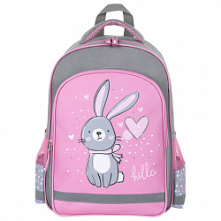 Рюкзак ПИФАГОР SCHOOL, 1 отделение, 3 кармана, "Adorable bunny", 38x28х14 см, 270654