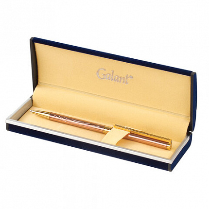 Ручка подарочная шариковая GALANT "ASTRON GOLD", корпус розовое золото, детали золотистые, узел 0,7 мм, синяя, 143526