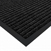Коврик придверный 50х80 см, ЧЕРНЫЙ, влаго-грязезащитный, 450 г/м2, ребристый, PRIMILA (ПРИМИЛА) EXTRA, 701028