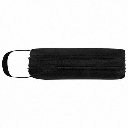 Пенал-органайзер BRAUBERG с ручкой, 2 отделения, полиэстер, 23x10 см, черный, 273592