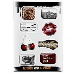 Наклейки объемные эпоксидные на телефон, 6-8 шт. на листе, "СТИЛЬНЫЕ ДИЗАЙНЫ", АССОРТИ, NALEPKING